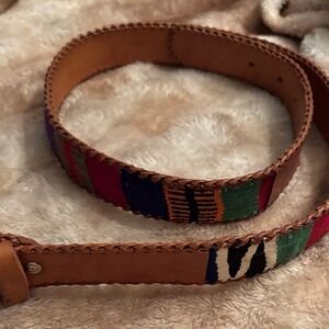 Handcrafted Multicolor Leather Women’s Belt